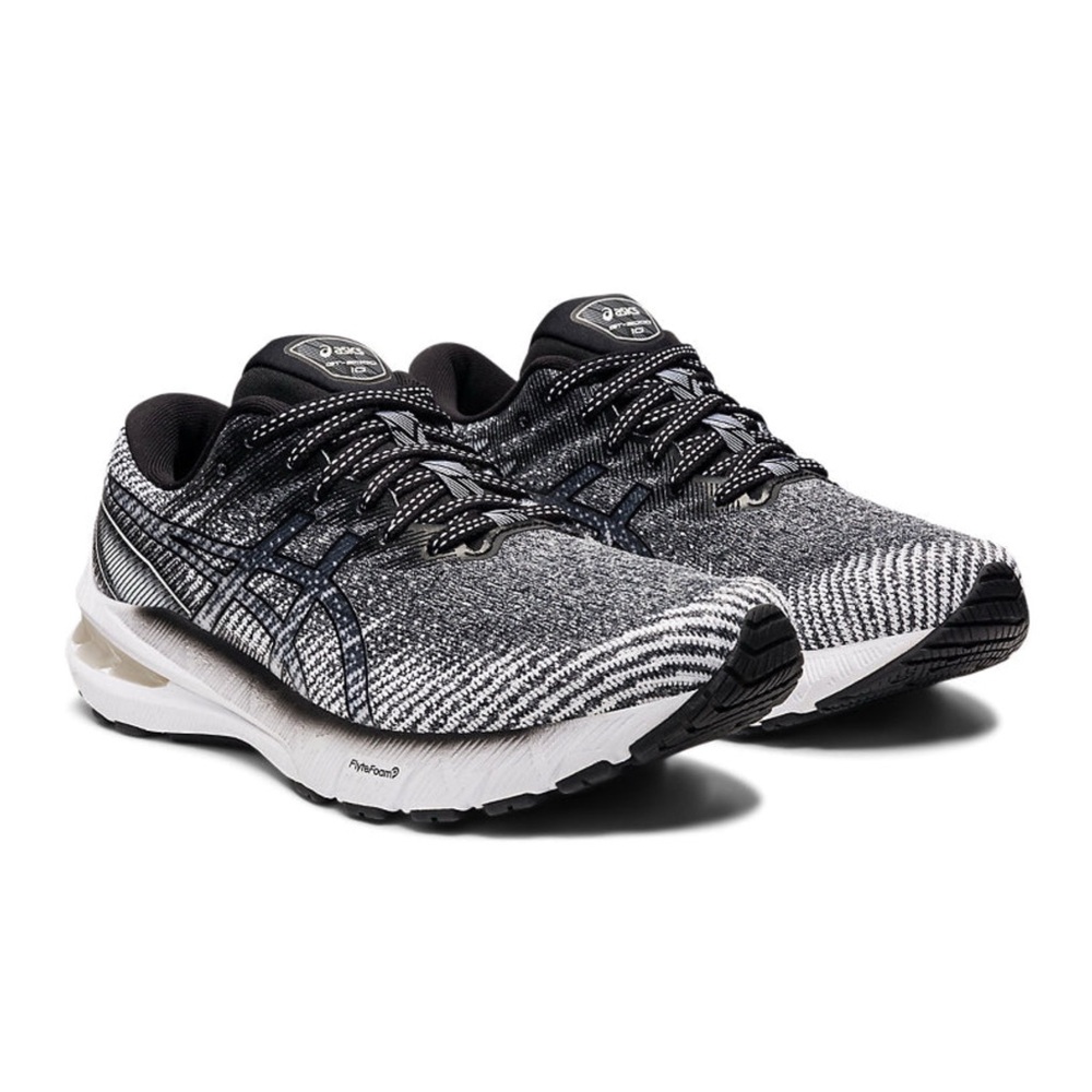 Asics Gray and Black Athletic Sneakers